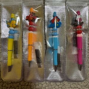 Little Mermaid Silicone Beaded Pens